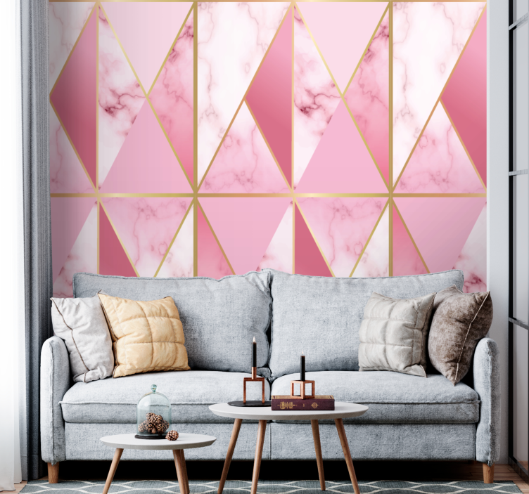 original marble design Living Room Wallpaper - TenStickers