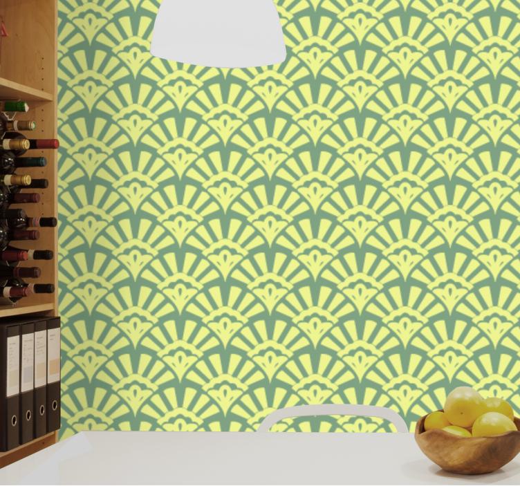 Ornamental Geometry ornamental wallpaper - TenStickers