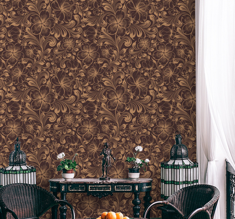 Ornamental Tile wallpaper effect tiles - TenStickers
