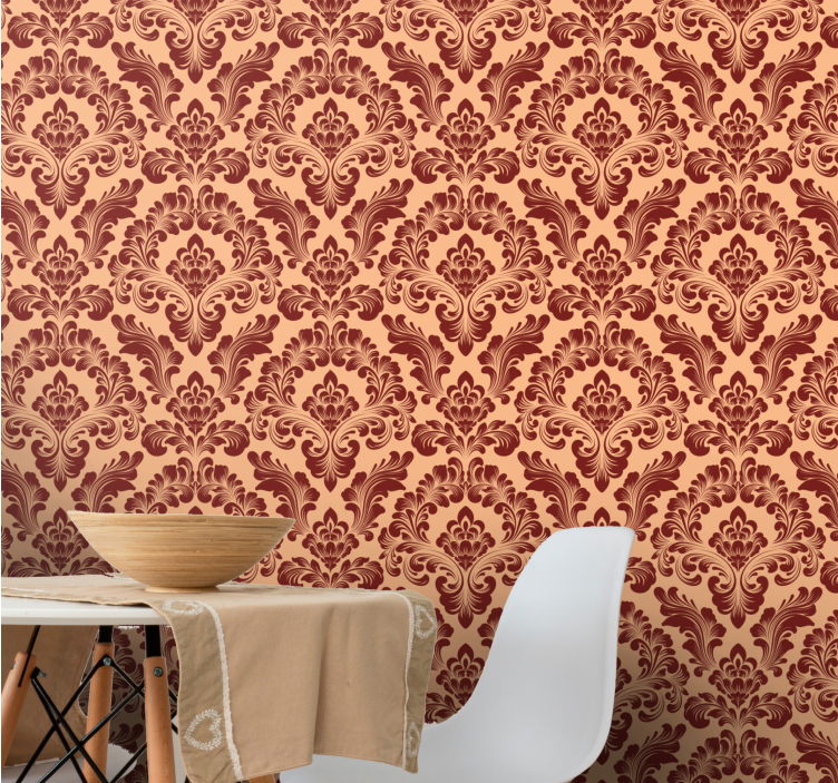 Ornate Vintage Style baroque wallpaper - TenStickers