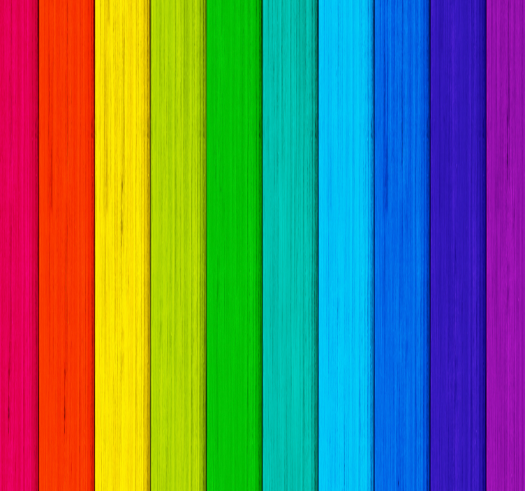 Rainbow Background Teen Bedroom Wallpaper - TenStickers