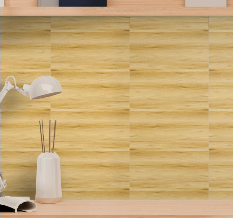 Realistic wood effect  wallpaper - TenStickers