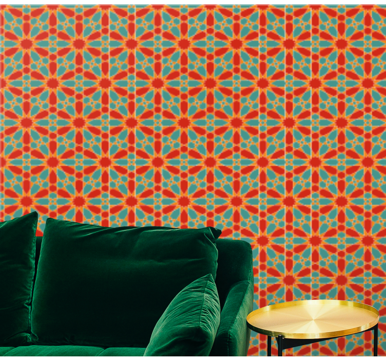 Seamless Arabic geometric ornament wallpaper - TenStickers