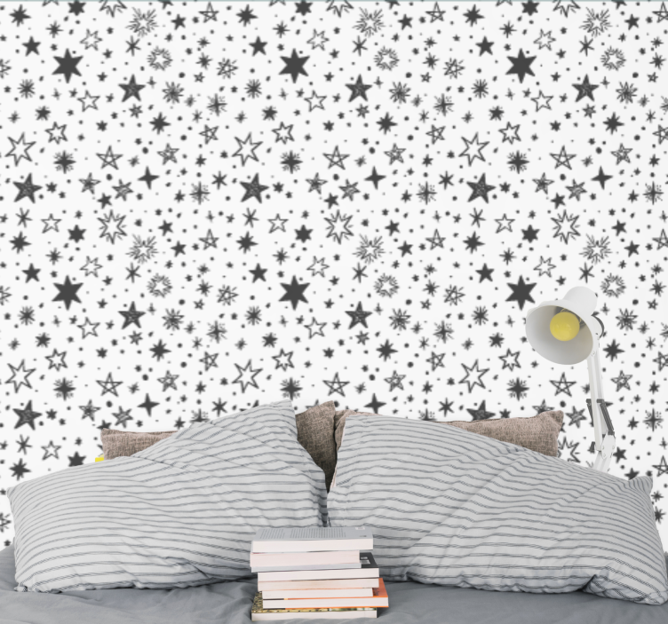 Starry Night Accent star wallpaper - TenStickers