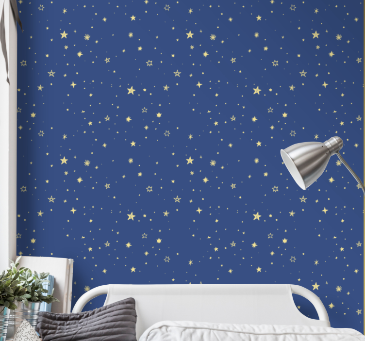 Starry Night Inspiration star wallpaper - TenStickers