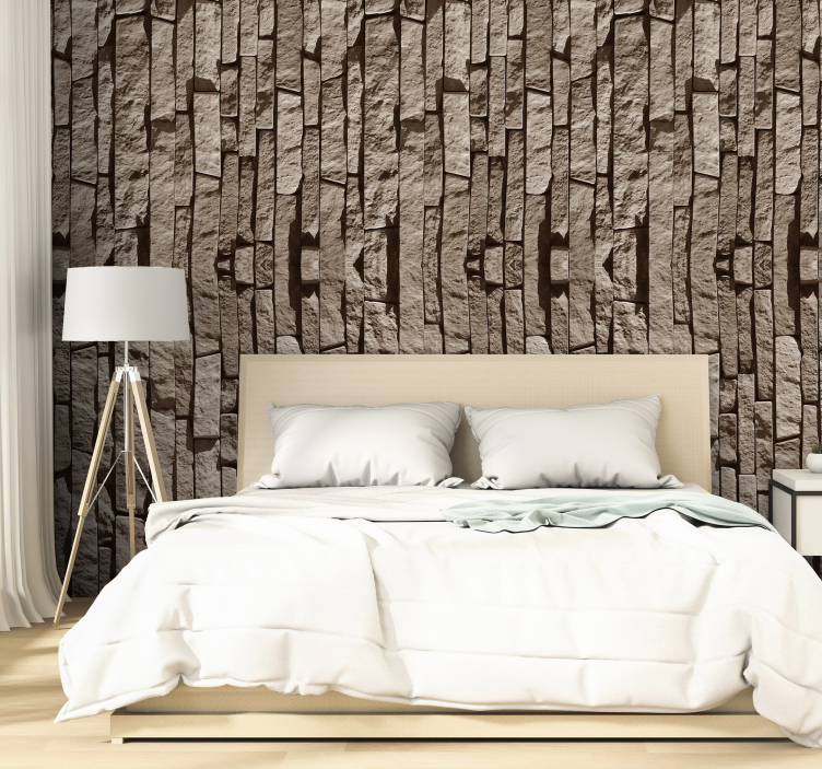 Stone Effect Stone Wallpaper - TenStickers