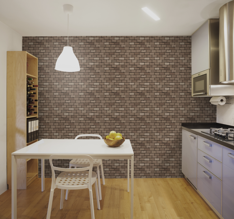 Stone wall texture kitchen  Stone Wallpaper - TenStickers