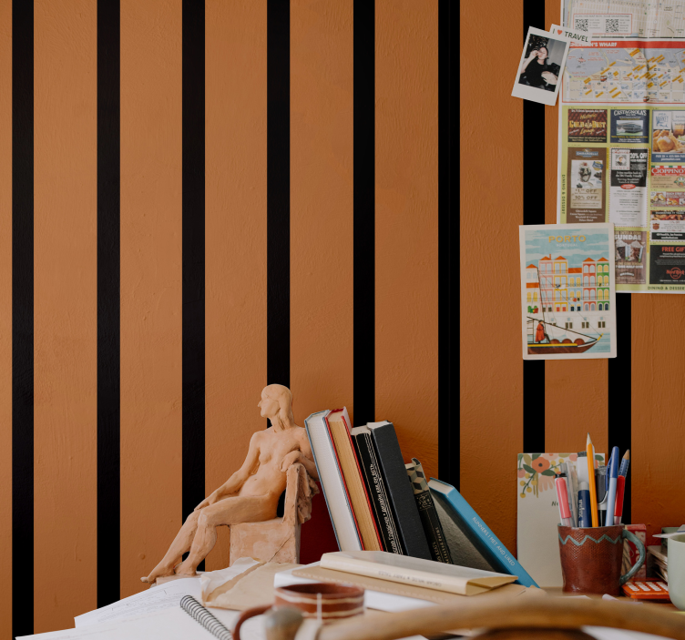 Striped Design wallpaper striped - TenStickers