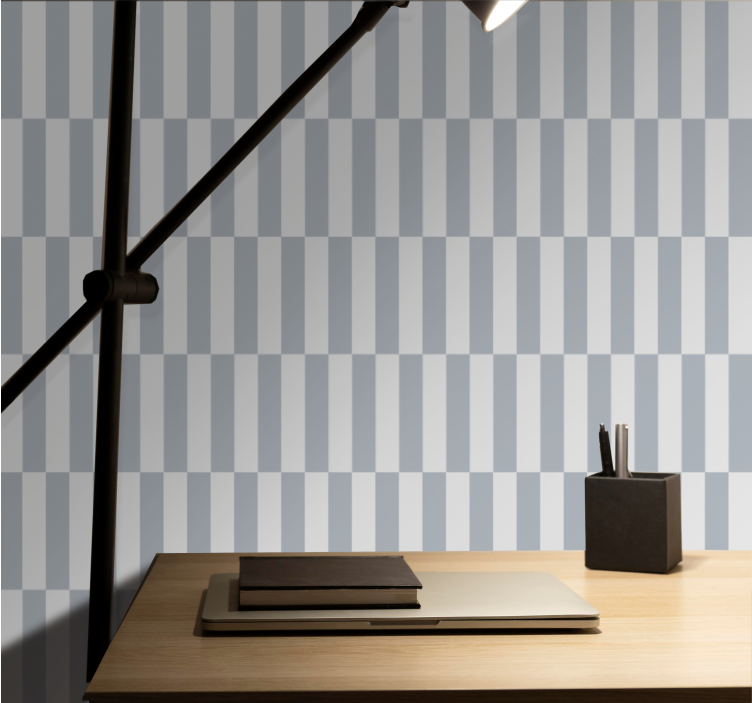 Gray Rectangle Blocks wallpaper geometric - TenStickers