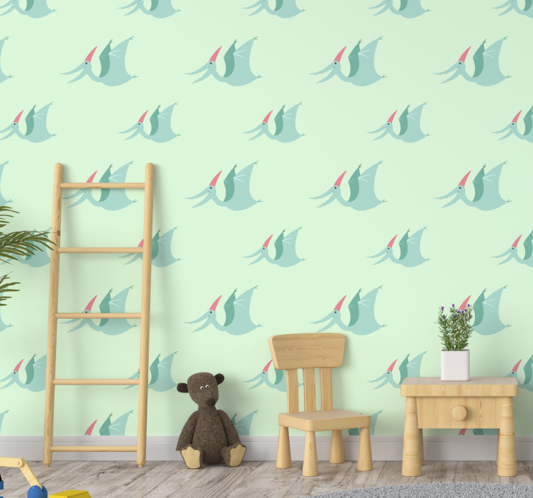 subtle pterosaurs Childrens Wallpaper - TenStickers