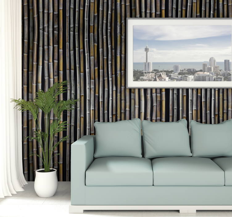Textured Wallpaper Bahama yellow - TenStickers