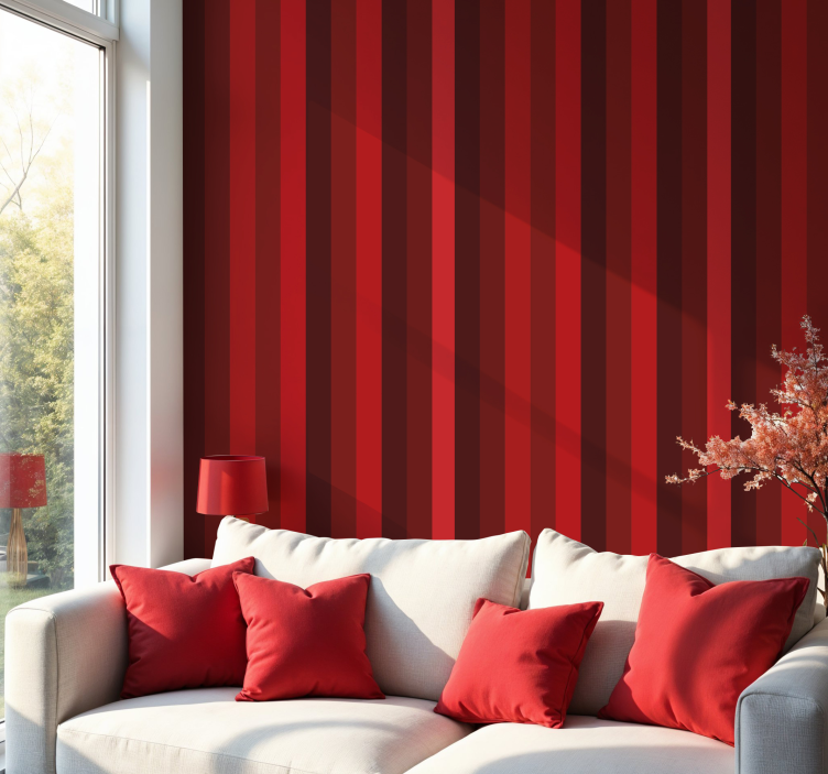 Vertical Striped Design wallpaper striped - TenStickers