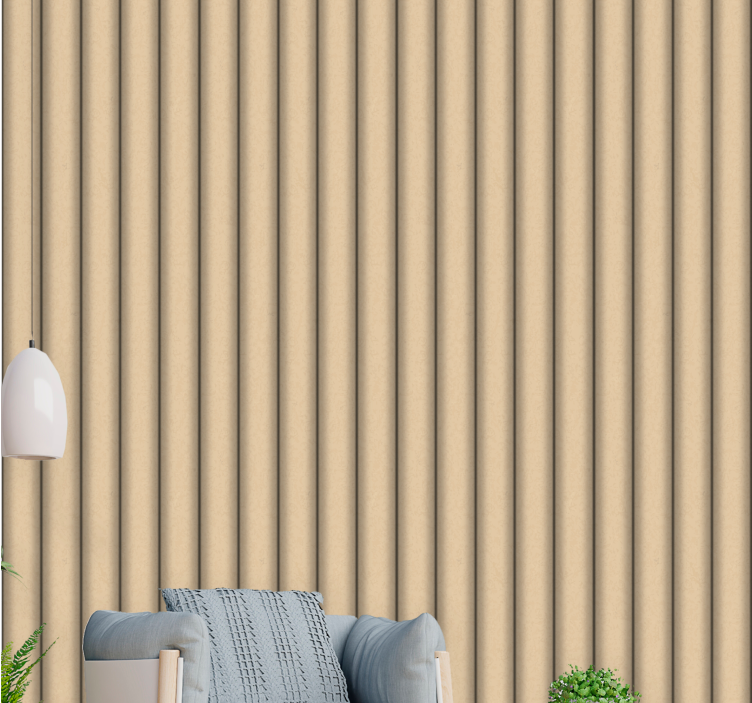 Vertical Striped Texture textured wallpaper - TenStickers
