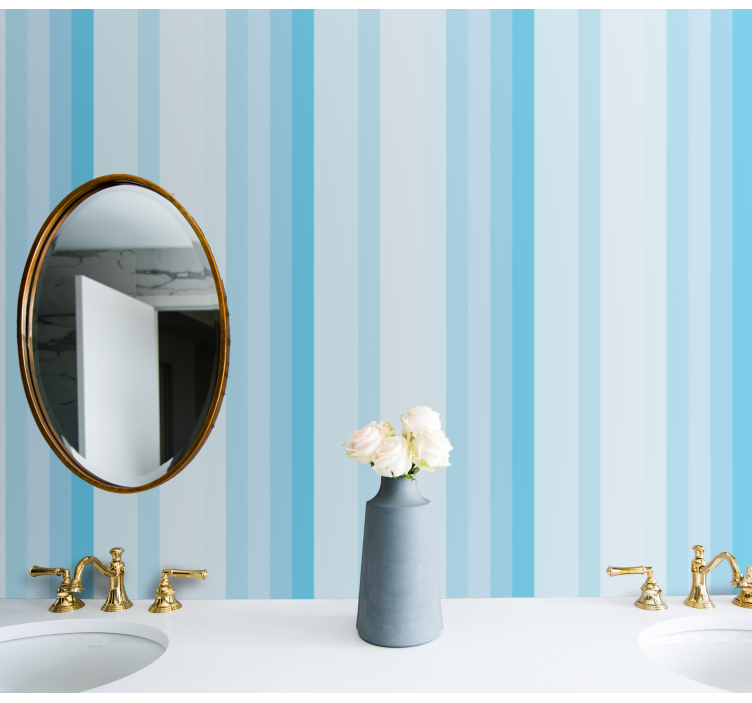 Stripes with cold winter Vertical Wallpaper - TenStickers