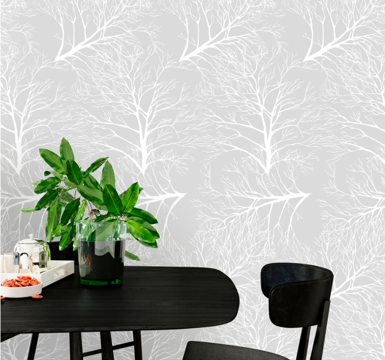 Winter twigs new Nostalgia style tree wallpaper - TenStickers