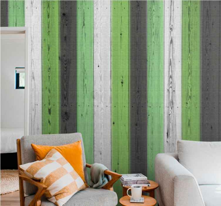 Wood texture laminates of  colors wallpaper - TenStickers